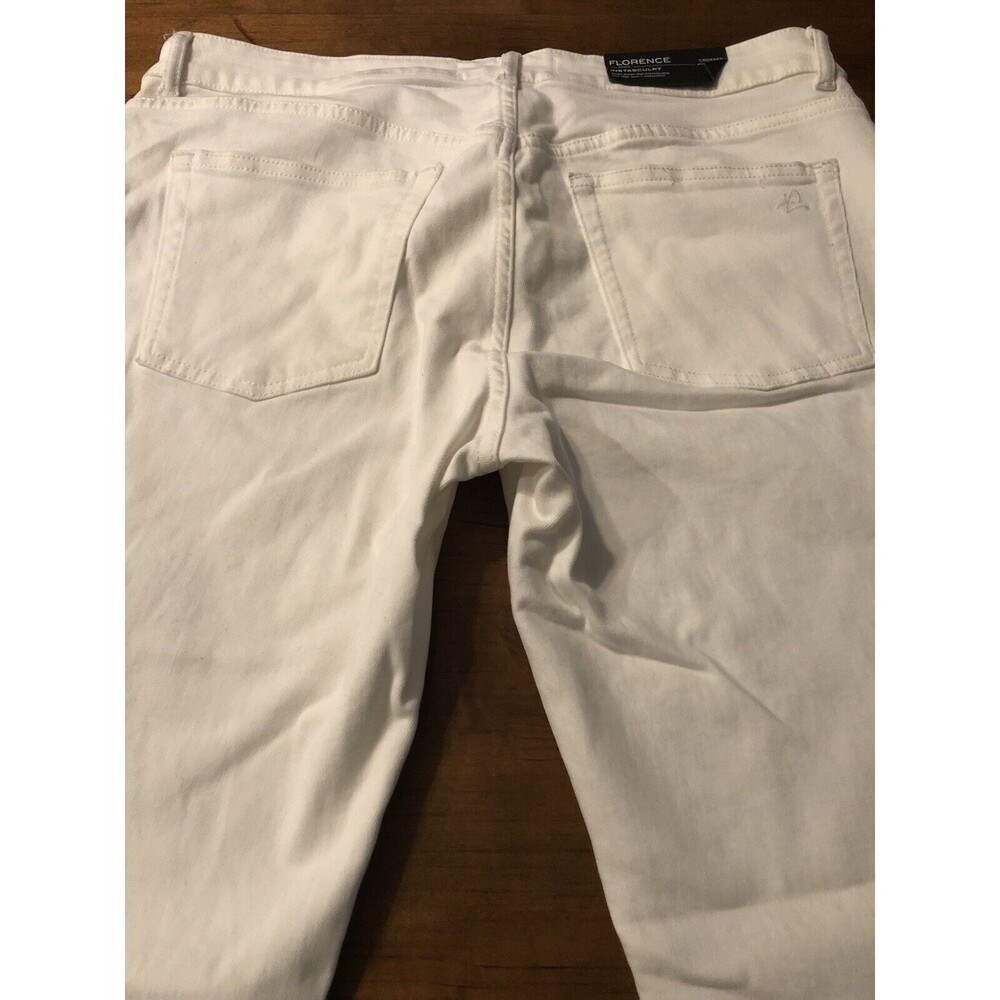 DL1961 Women's Jeans Florence Instasculpt Skinny Crop White Size 31 NWT $178 - Picture 10 of 11
